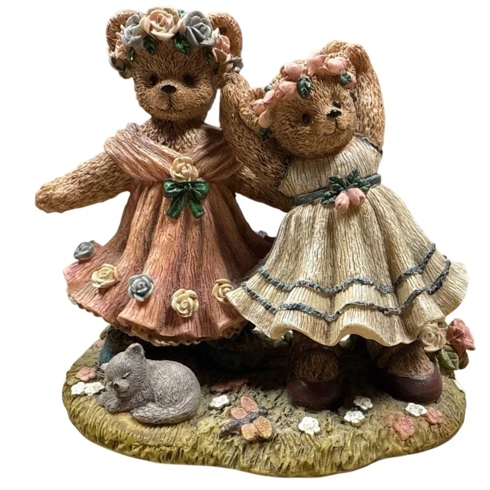 Vintage Young’s Berry Hill Bears Spring Encore 1997 Dancing Bears Figurine